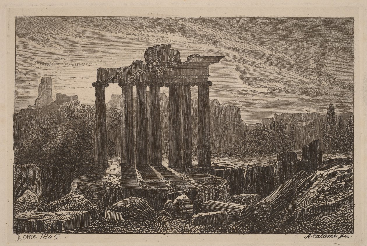 Ruinas romanas de Alexandre Calame