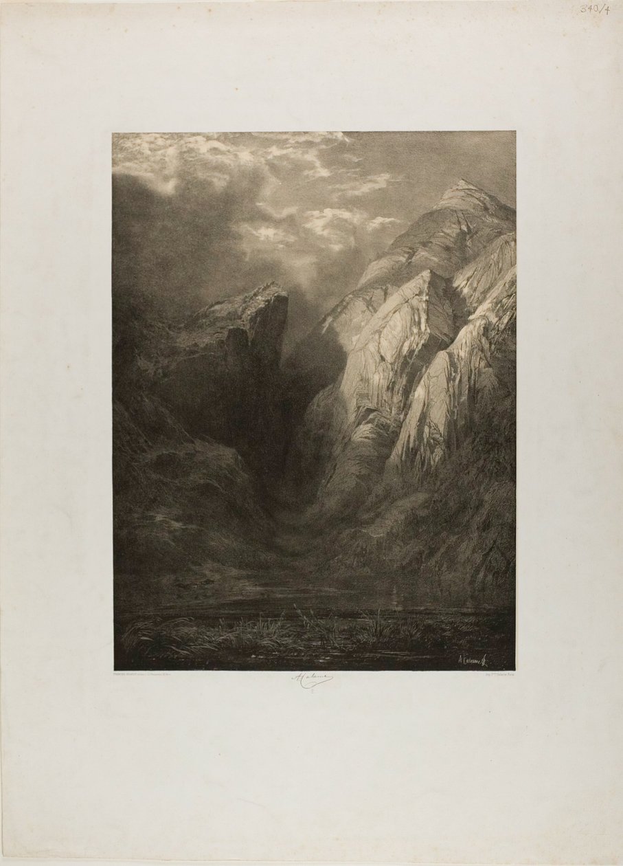 Los Alpes, de varios sitios paisajísticos de Alexandre Calame