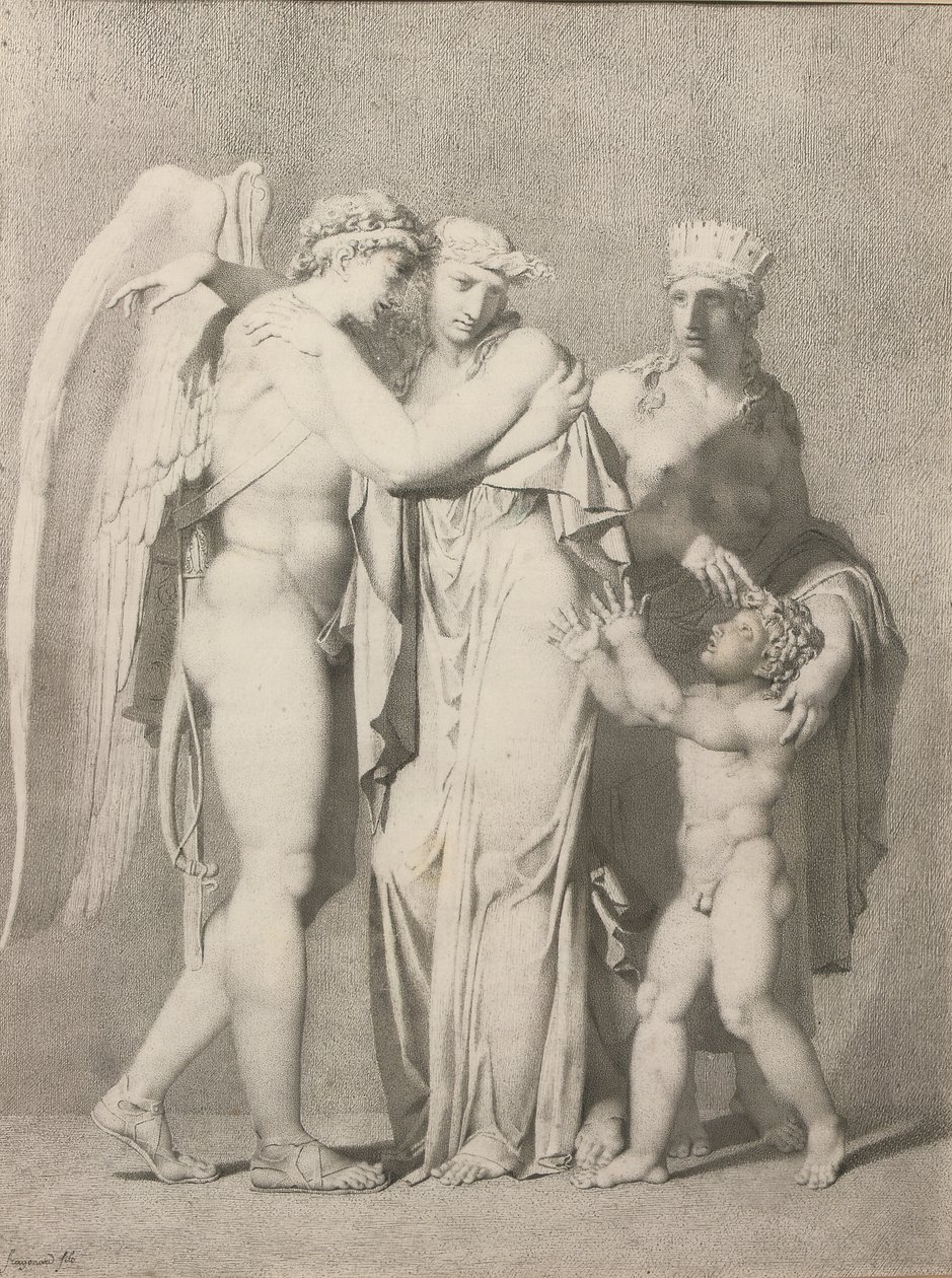 Cupido y Psique de Alexandre Evariste Fragonard