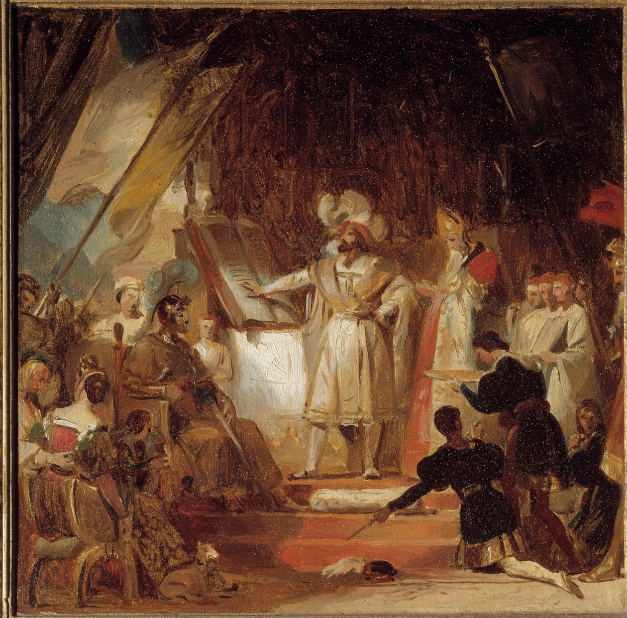 Arma de Francisco I caballero por Bayard (siglo XVI) de Alexandre Evariste Fragonard