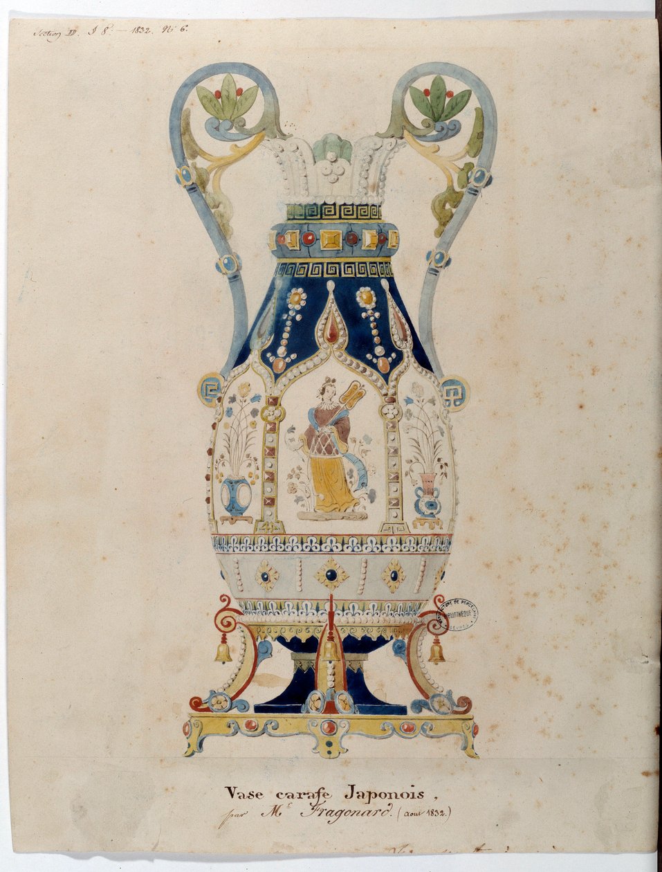 Jarra japonesa de Alexandre Evariste Fragonard