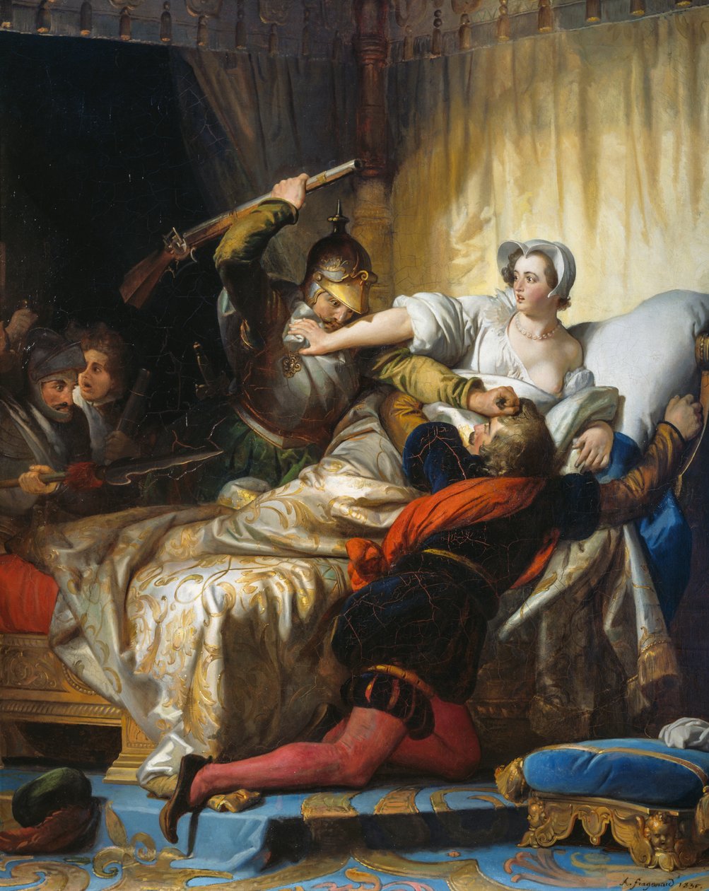Masacre en la noche de San Bartolomé (24 de agosto de Alexandre Evariste Fragonard