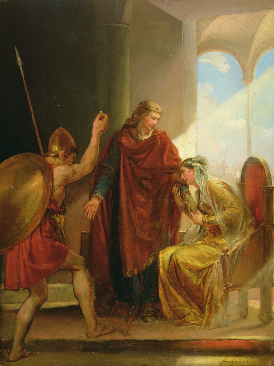 El llamado de Childerico de Alexandre Evariste Fragonard