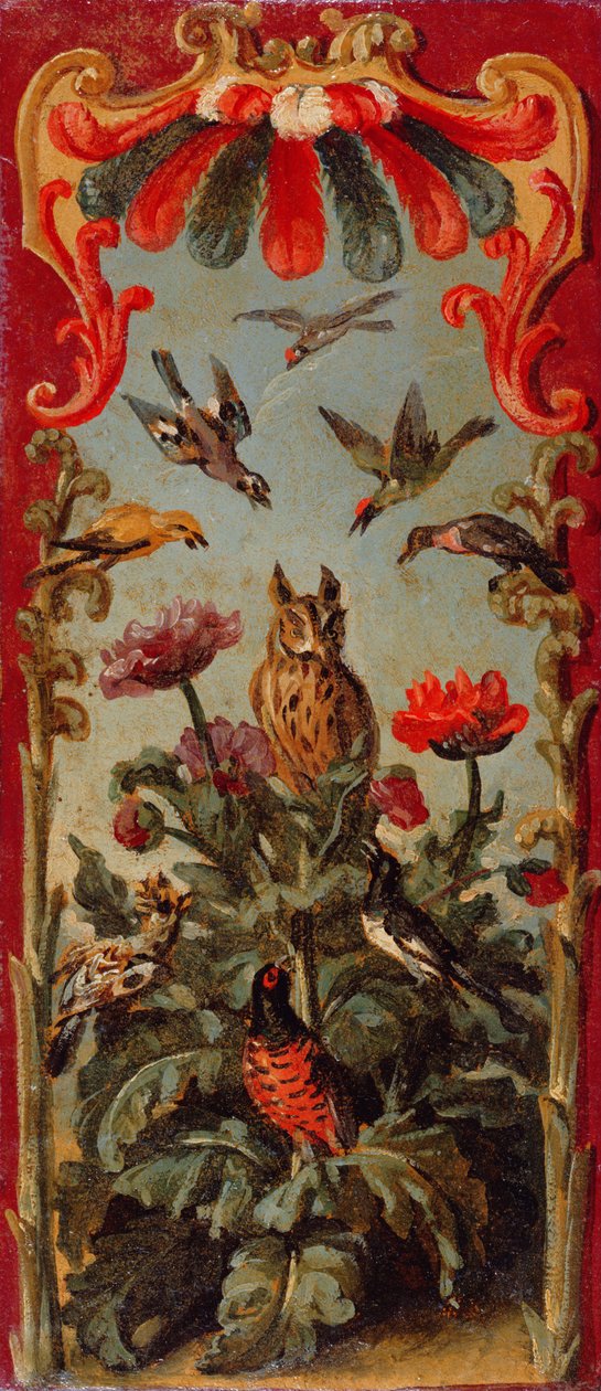Diseño para la hoja de una pantalla de Savonnerie, c.1720 de Alexandre Francois Desportes