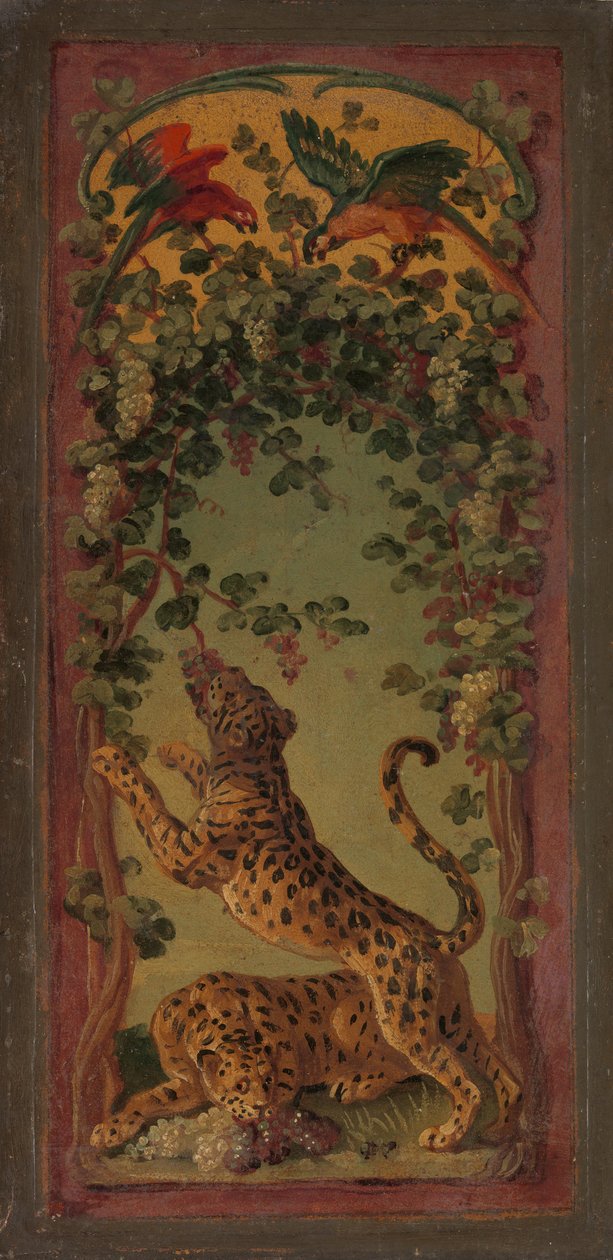 Panteras de Baco comiendo uvas, ca. 1719-20 de Alexandre Francois Desportes