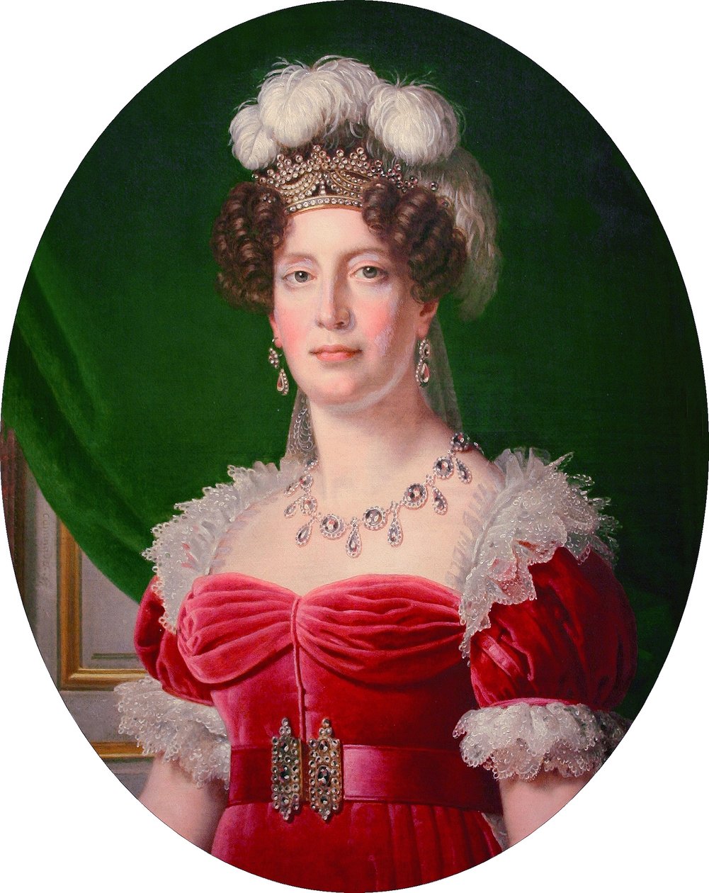 Francés: Portrait en buste de Marie-Thérèse Charlotte de France, duchesse d