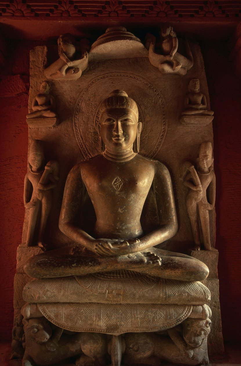 Estatua de Tirthankara, templo Jain No 24, Deogarh, Uttar Pradesh, India, siglos VIII-XVII de Nicolas Toussaint Charlet