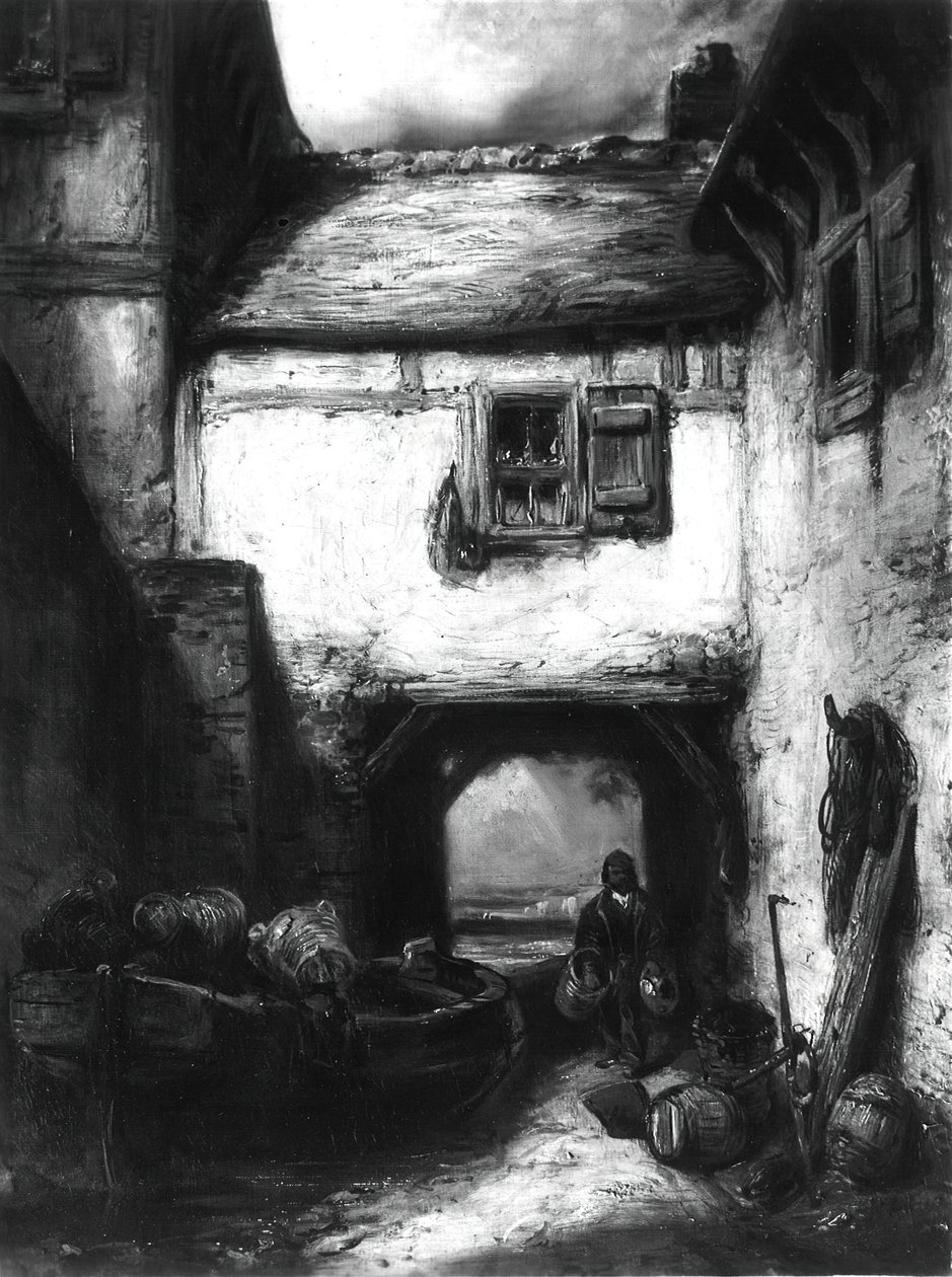 Patio, c. 1855 de Alexandre Gabriel Decamps