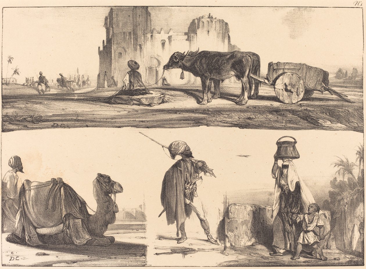 Viñetas orientales de Alexandre Gabriel Decamps