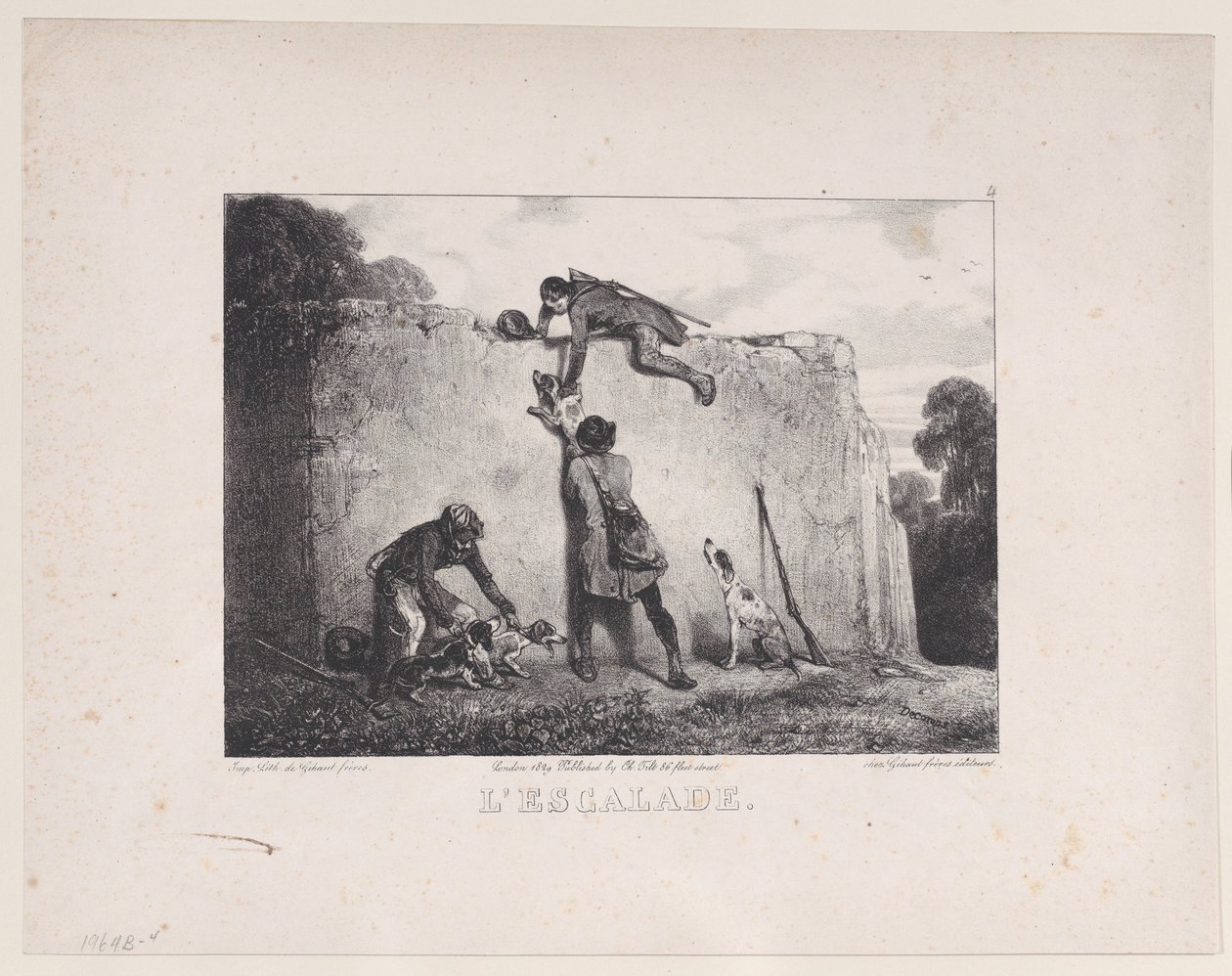 La subida, de la serie Escenas de caza, 1829 de Alexandre Gabriel Decamps