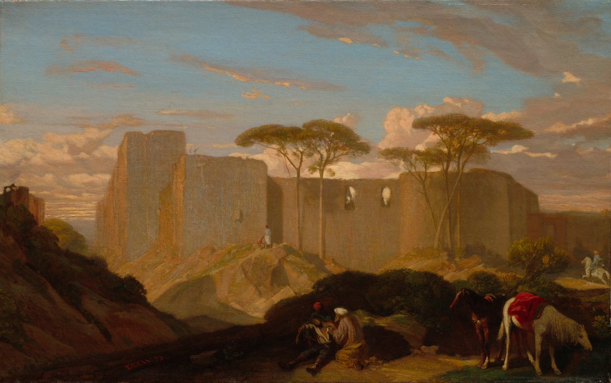 El buen samaritano, c.1842 (óleo sobre tela) de Alexandre Gabriel Decamps