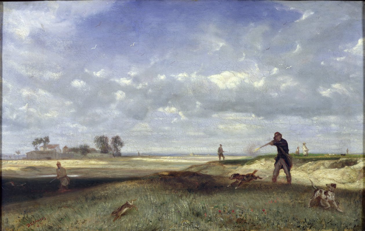 La caza, 1847 de Alexandre Gabriel Decamps