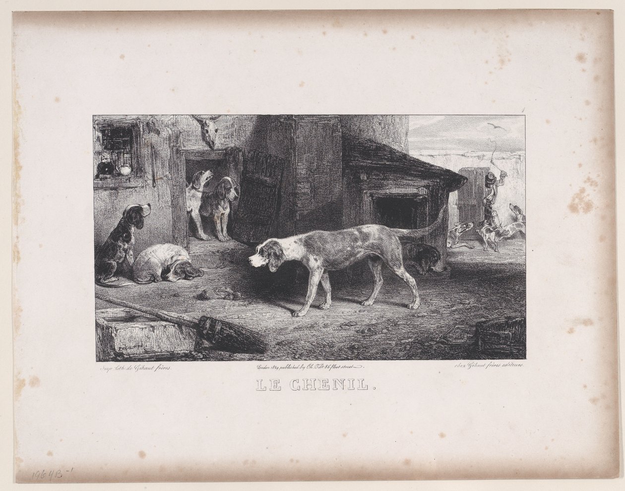 El perrera, de la serie Escenas de caza, 1829 de Alexandre Gabriel Decamps