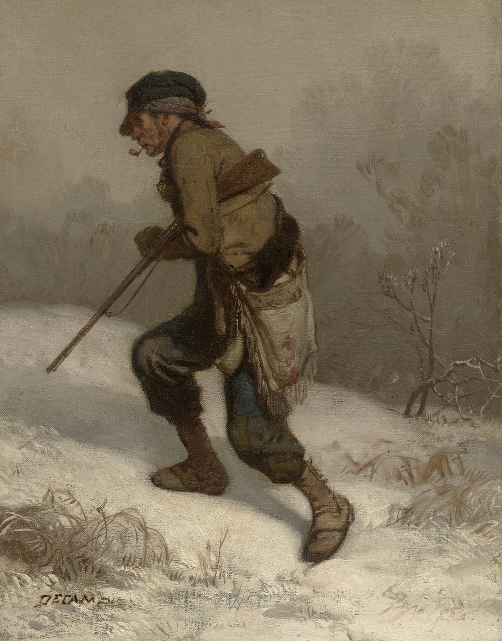 El cazador furtivo, c.1847 de Alexandre Gabriel Decamps