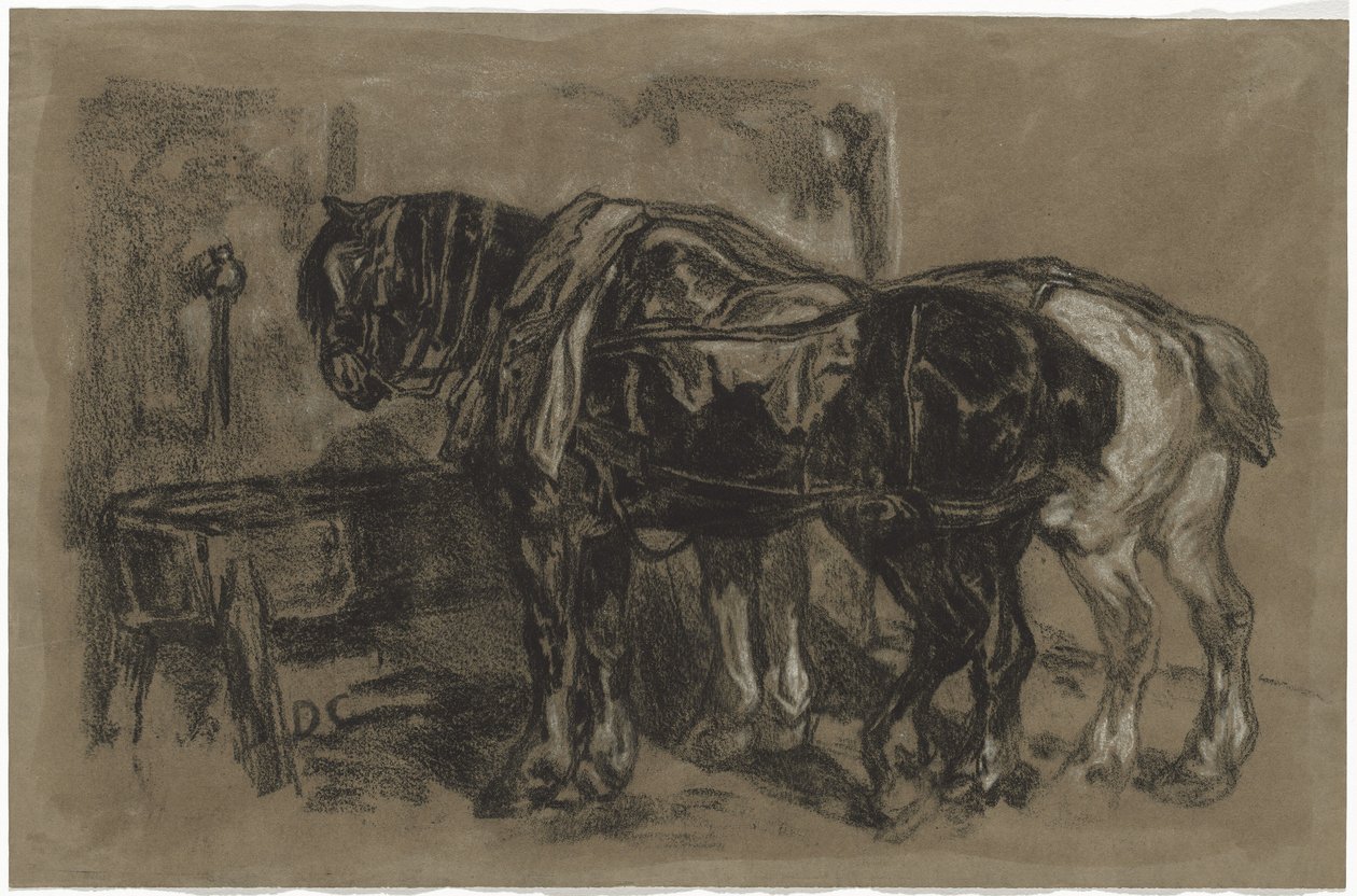 Dos Caballos de Tiro de Alexandre Gabriel Decamps