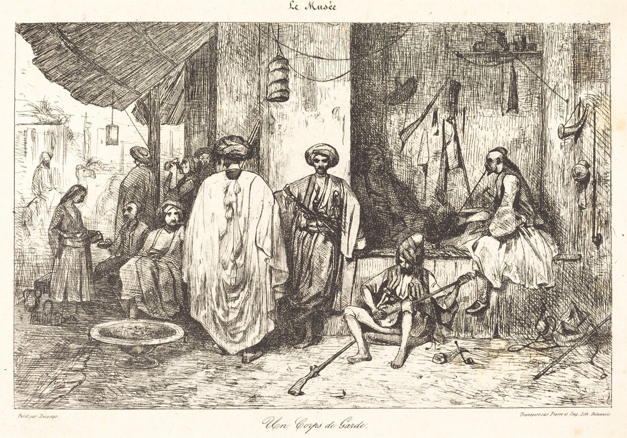 Un cuerpo de guardia de Alexandre Gabriel Decamps