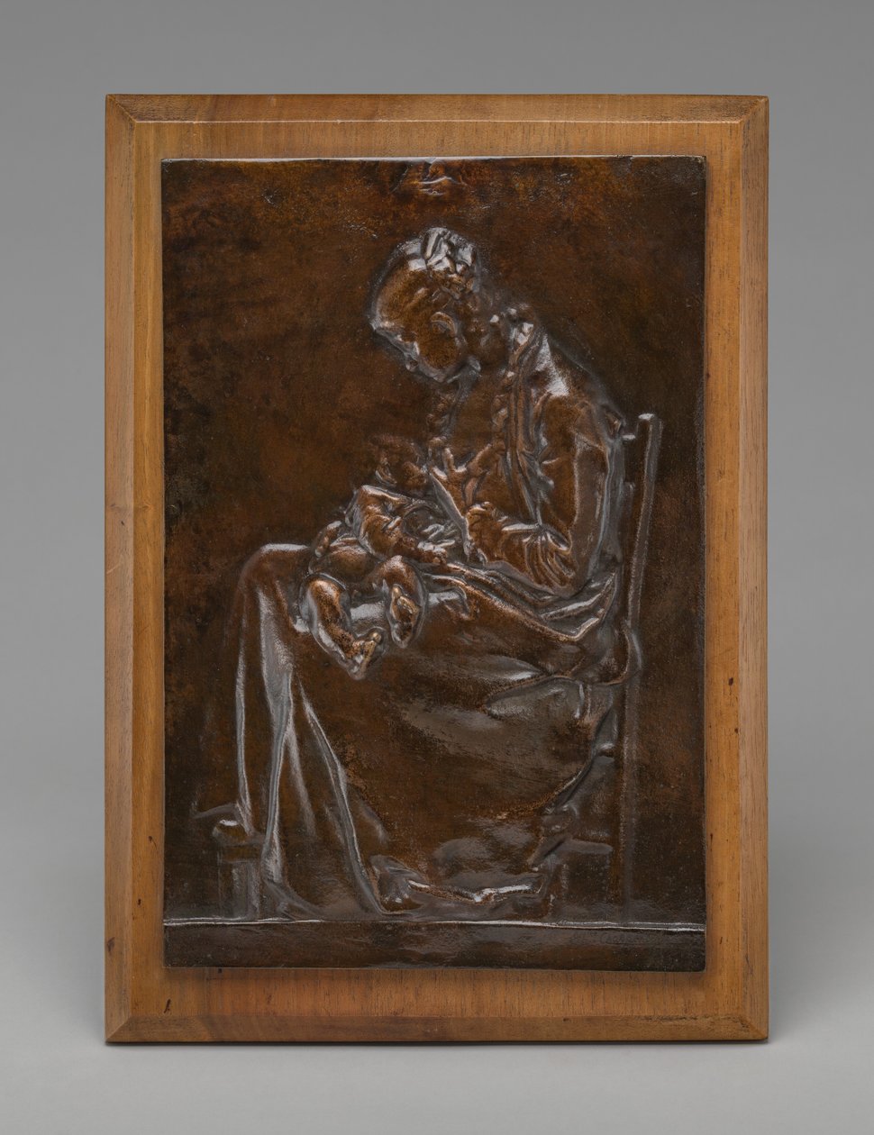 Maternidad, o Mujer Joven Amamantando a un Niño, modelo 1882 de Alexandre Louis Marie Charpentier