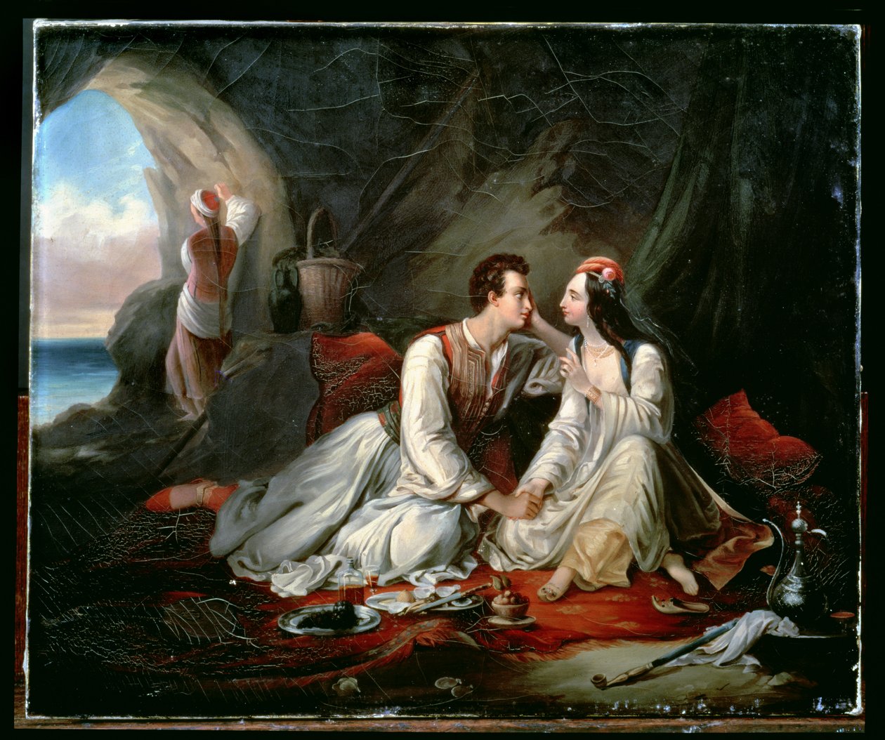 Don Juan y Haidee, c.1833 de Alexandre Marie Colin