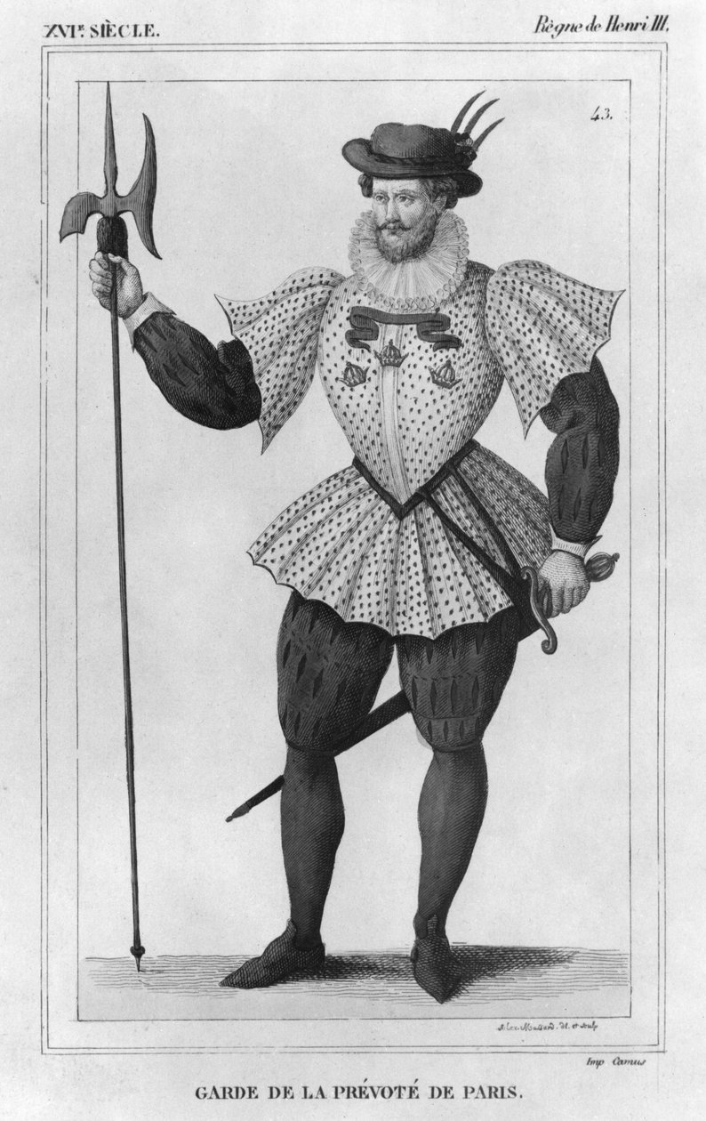 Guardia de la provostía de París durante el reinado de Enrique III (1574-89) de Alexandre Massard