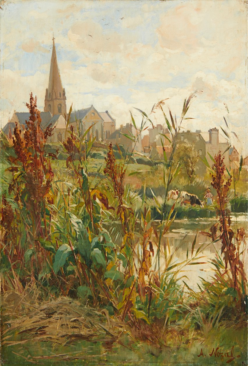 Iglesia junto al río de Alexandre Nozal