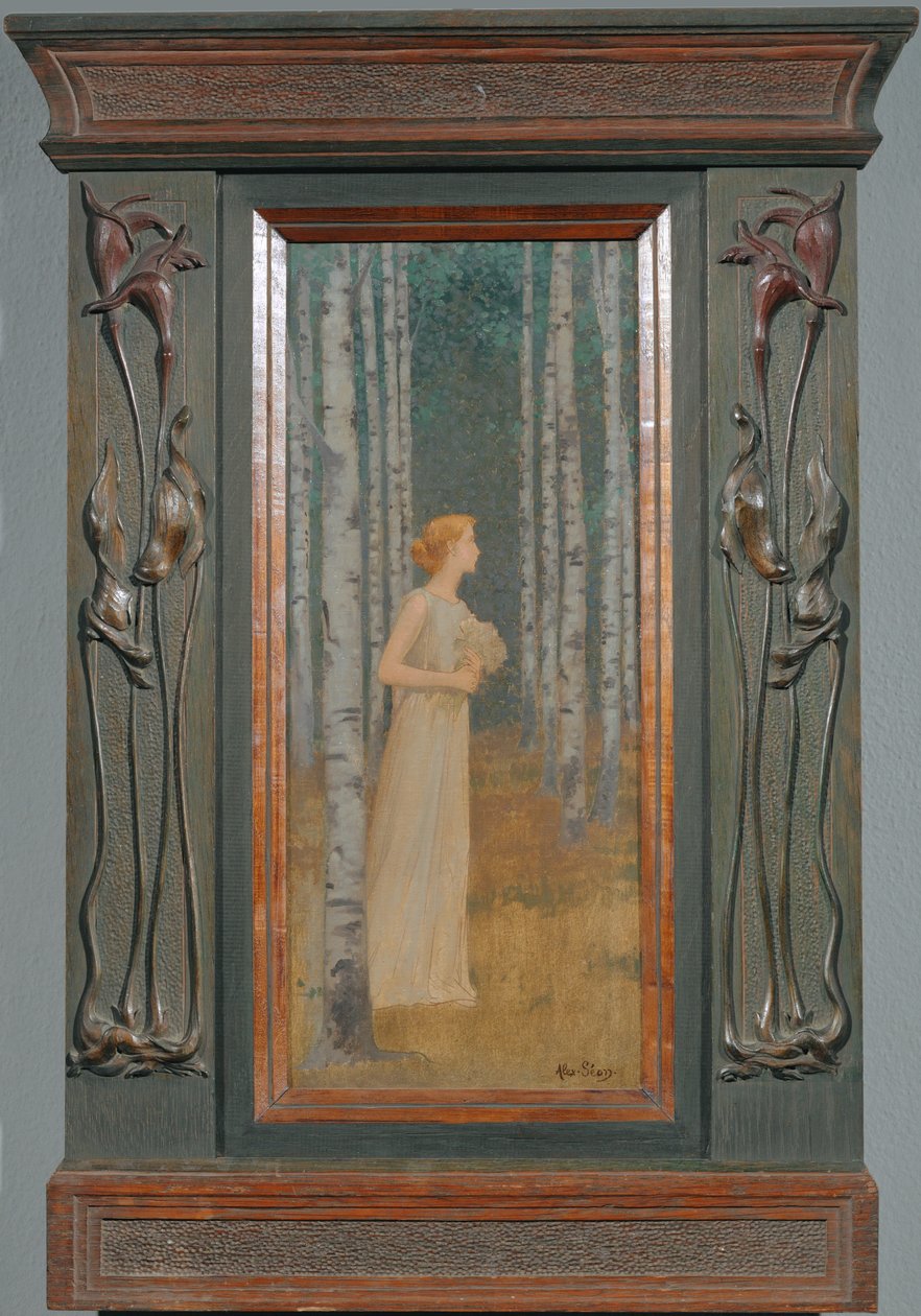 Una mujer que pasa (pintura sobre lienzo) de Alexandre Seon