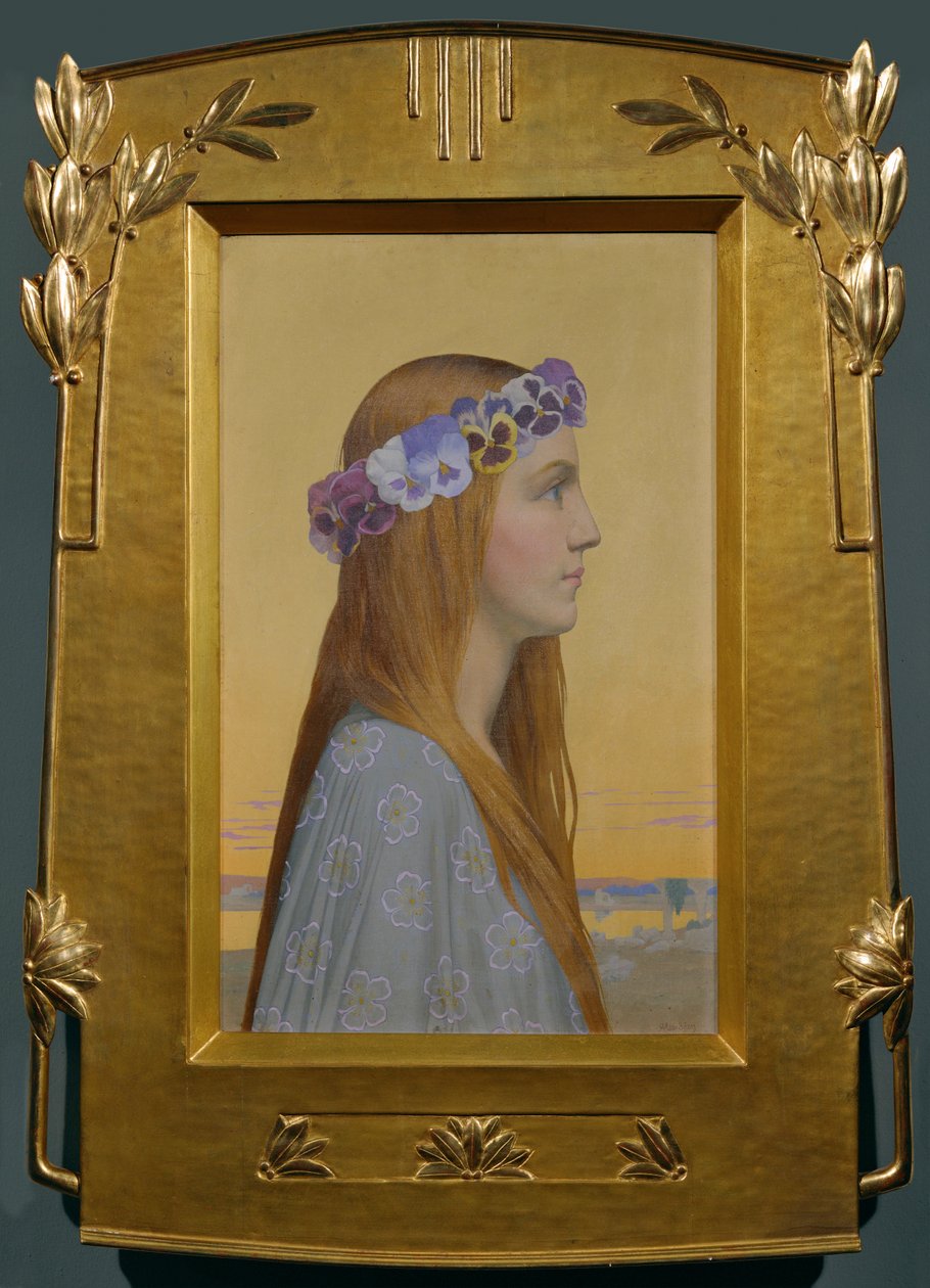 La Pensee - Pensamiento (pintura sobre lienzo) de Alexandre Seon