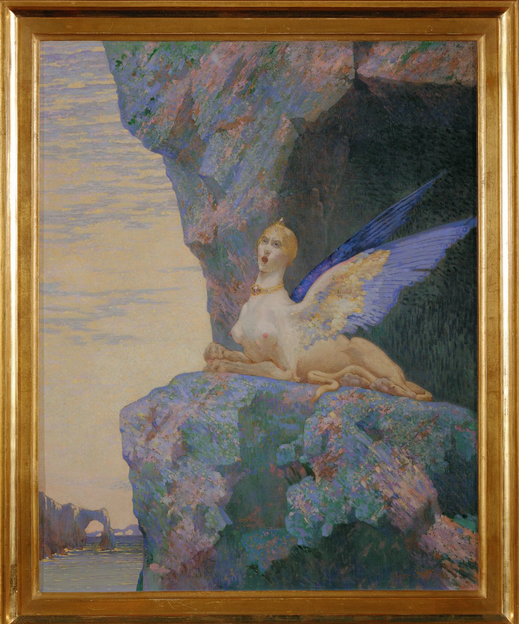 La desesperación de la Quimera (pintura sobre lienzo) de Alexandre Seon