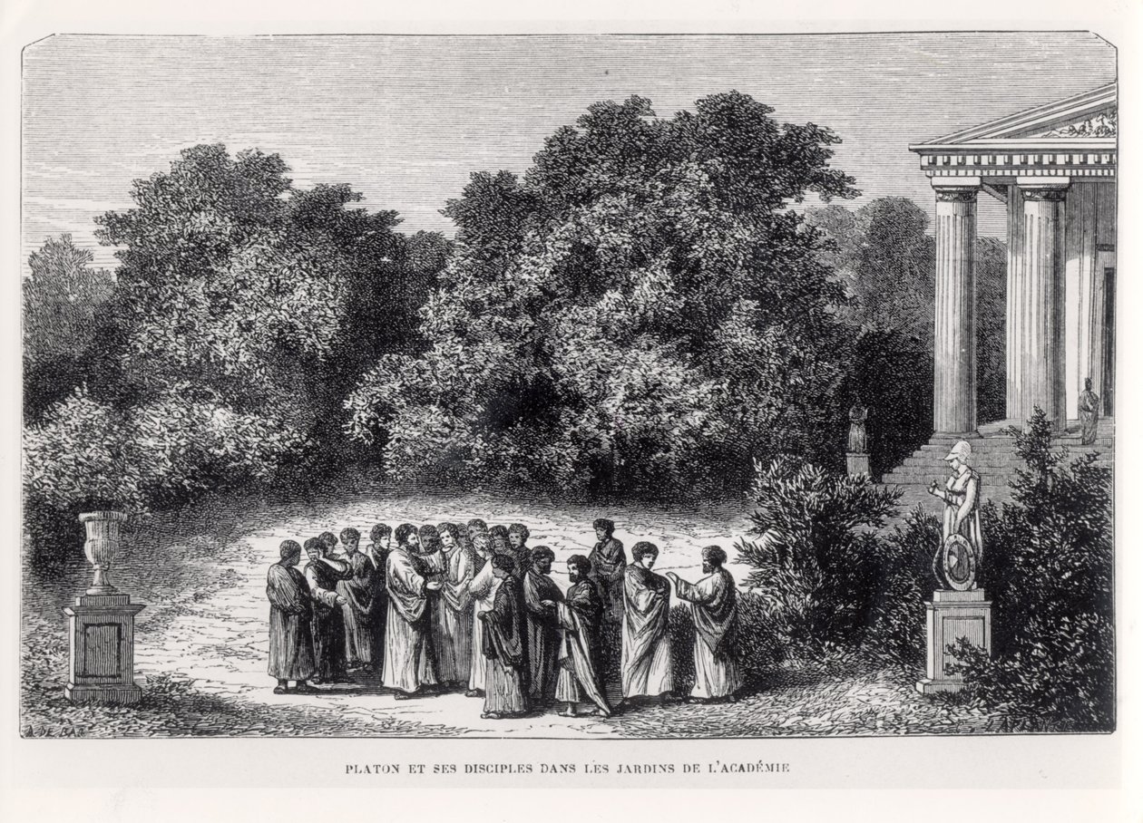 Platón y sus Discípulos en el Jardín de la Academia, de 