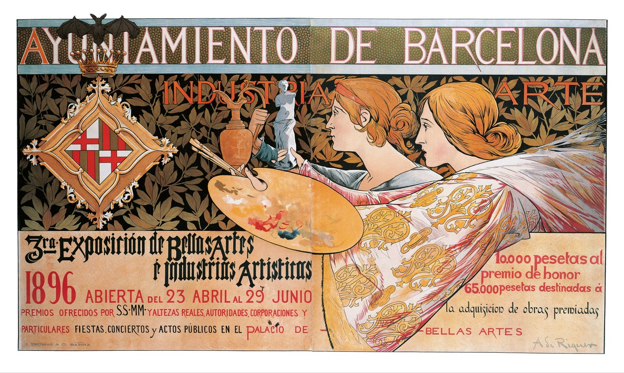 3ra. Exposición de Bellas Artes e Industrias Artísticas de Alexandre de Riquer