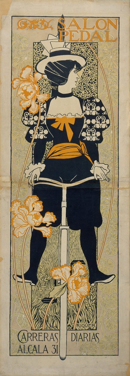 Póster Publicitario de Salon Pedal, 1897 de Alexandre de Riquer