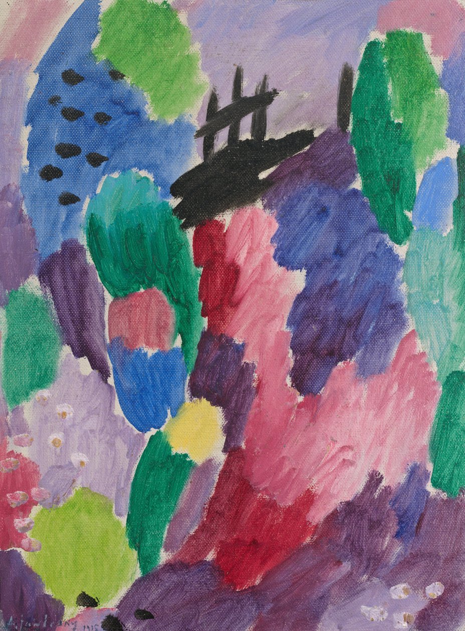 Camino rojo, St. Prex, 1915 de Alexej von Jawlensky