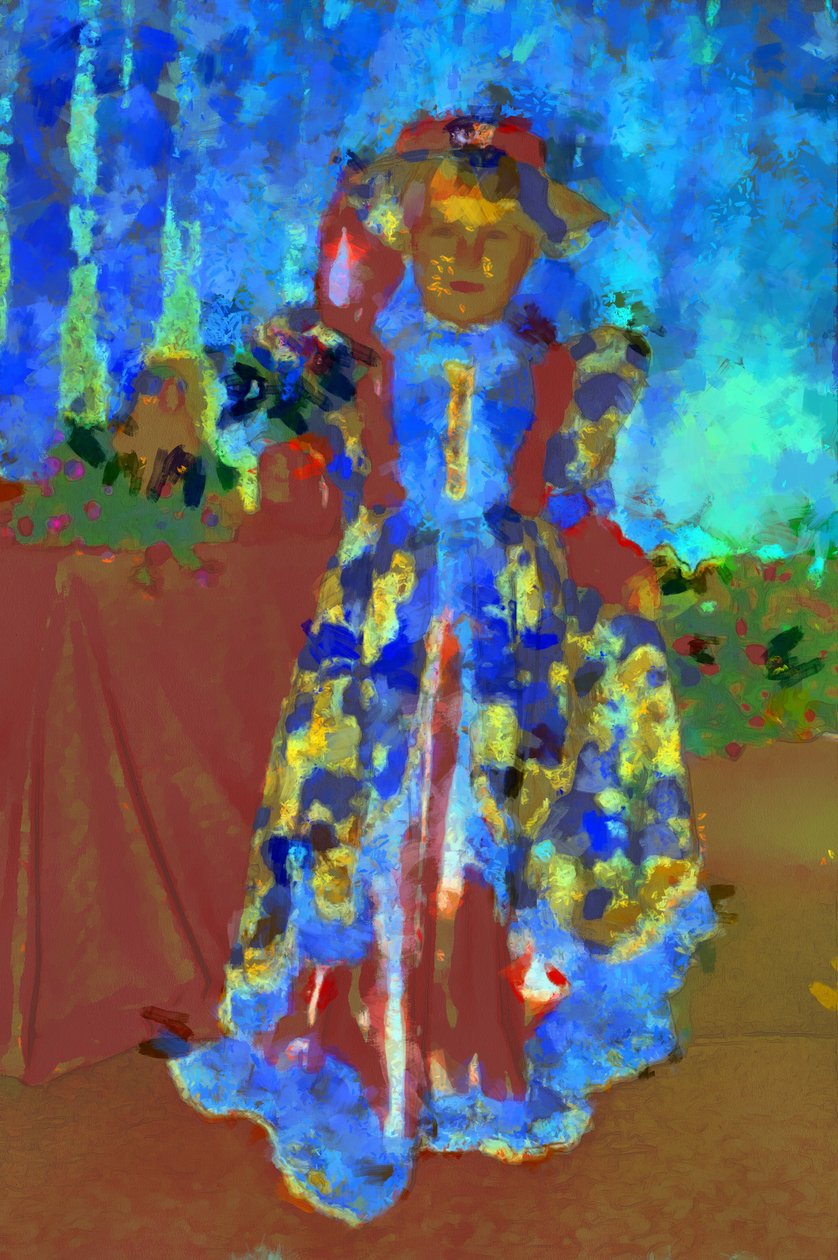 Niña posando,2020,(técnica mixta) de Alexei Makhov