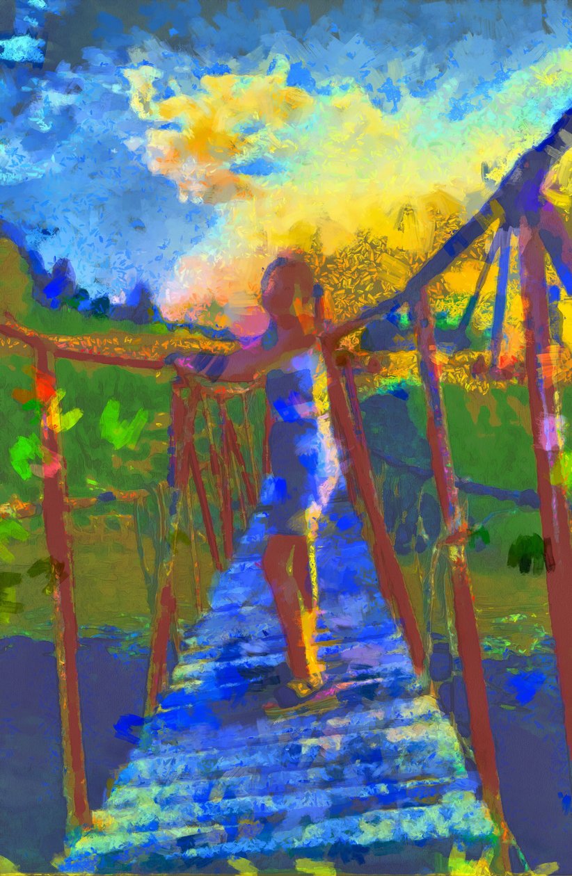 De vacaciones,2020,(técnica mixta) de Alexei Makhov