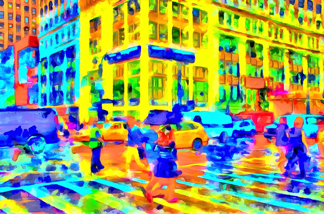 Día de lluvia, 2020 (técnica mixta) de Alexei Makhov