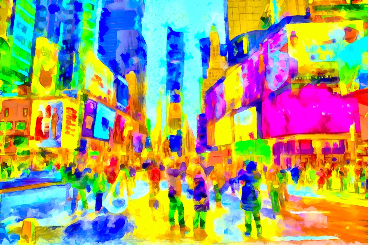 Ciudad ultravioleta, 2020 (técnica mixta) de Alexei Makhov