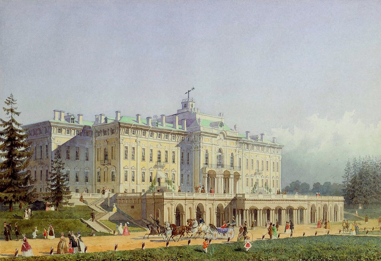 El Palacio de Constantino en Strelna, 1847 de Alexei Maximovich Gornostayev