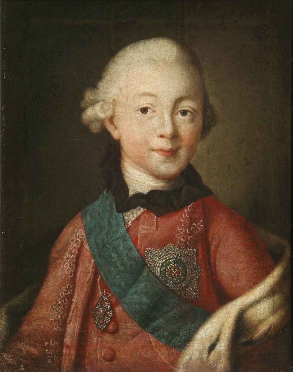 Retrato del Gran Duque Pavel Petrovich 1754-1801, 1765 de Alexei Petrovich Antropov