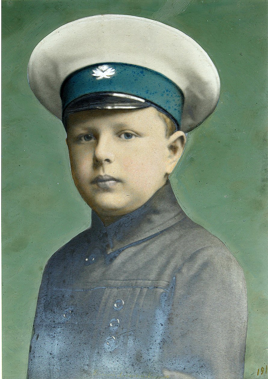 Retrato del hijo. Fotografía, Gouache de Alexei Sergeevich Mazurin (1846-después de 1914) de Alexei Sergeevich Mazurin