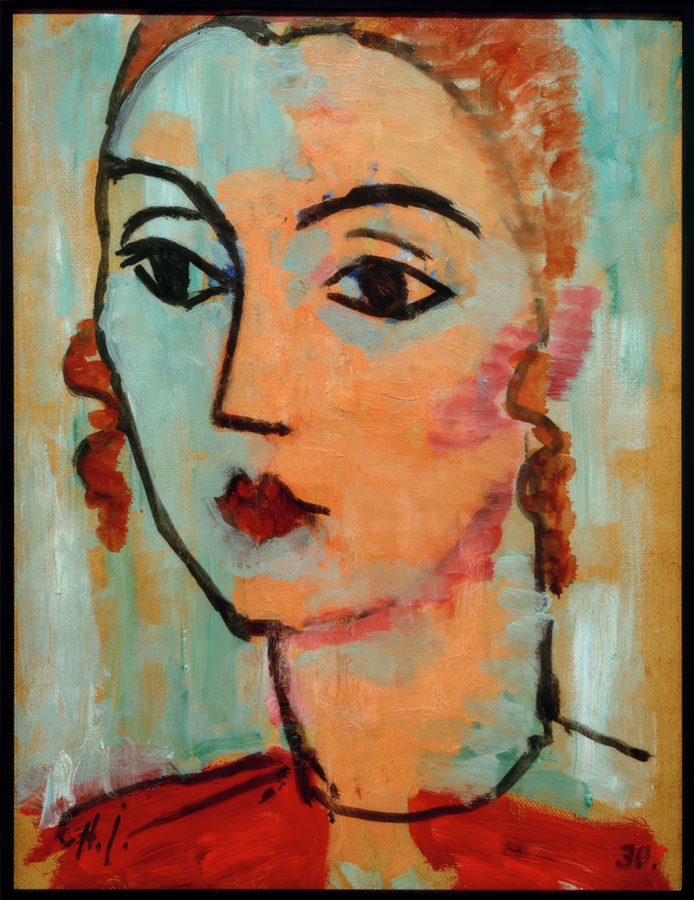 Retrato de Lisa Kümmel de Alexej von Jawlensky