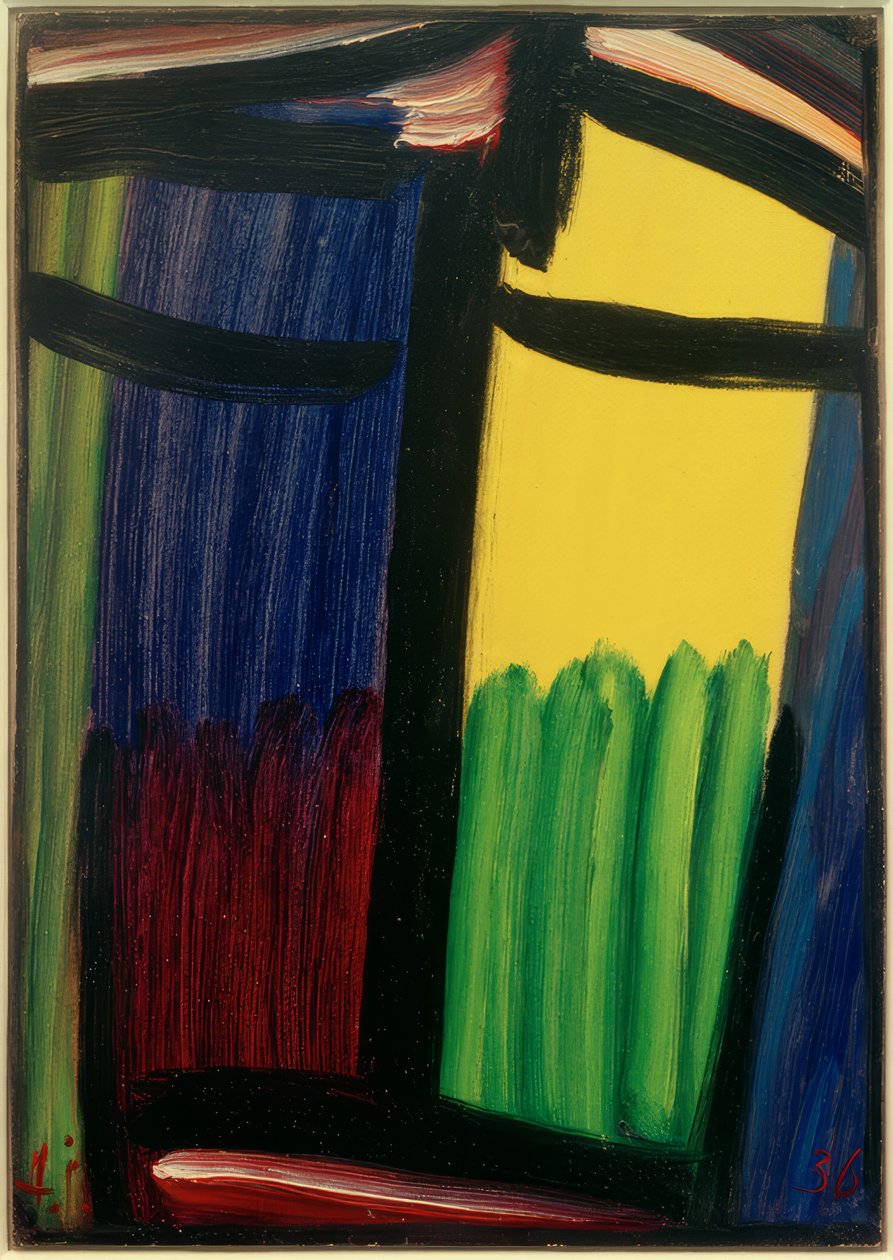 Gran meditación: Juan el Bautista, 1936 de Alexej von Jawlensky
