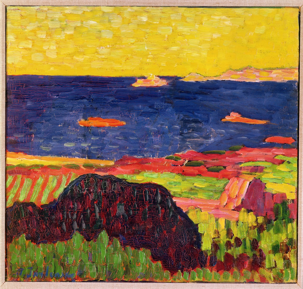 La Costa cerca de Carantec. 1905-06 de Alexej von Jawlensky