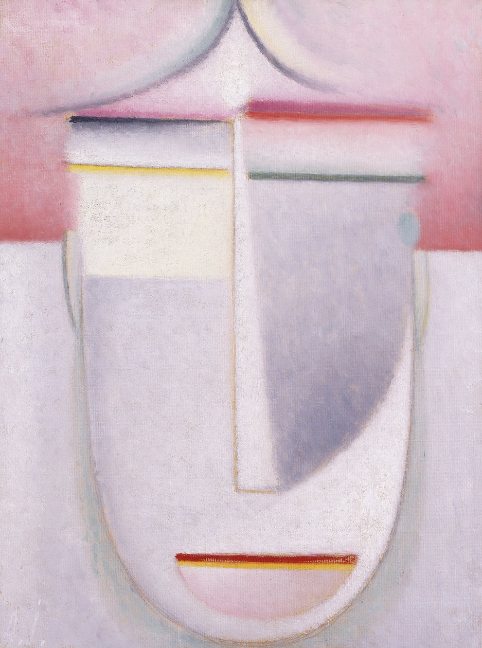 Cabeza abstracta: Composición No 2 "Invierno" de Alexej von Jawlensky