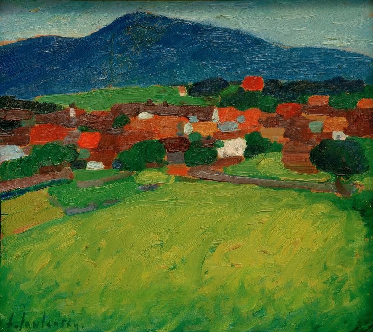 Pueblo Murnau de Alexej von Jawlensky