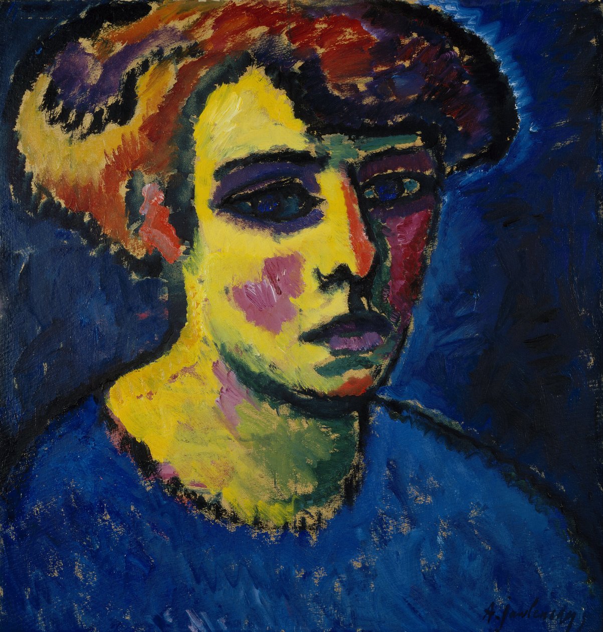 Cabeza de mujer de Alexej von Jawlensky