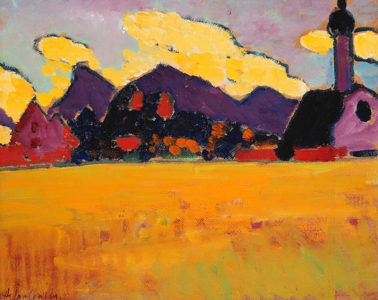 Paisaje cerca de Murnau, c.1910 de Alexej von Jawlensky