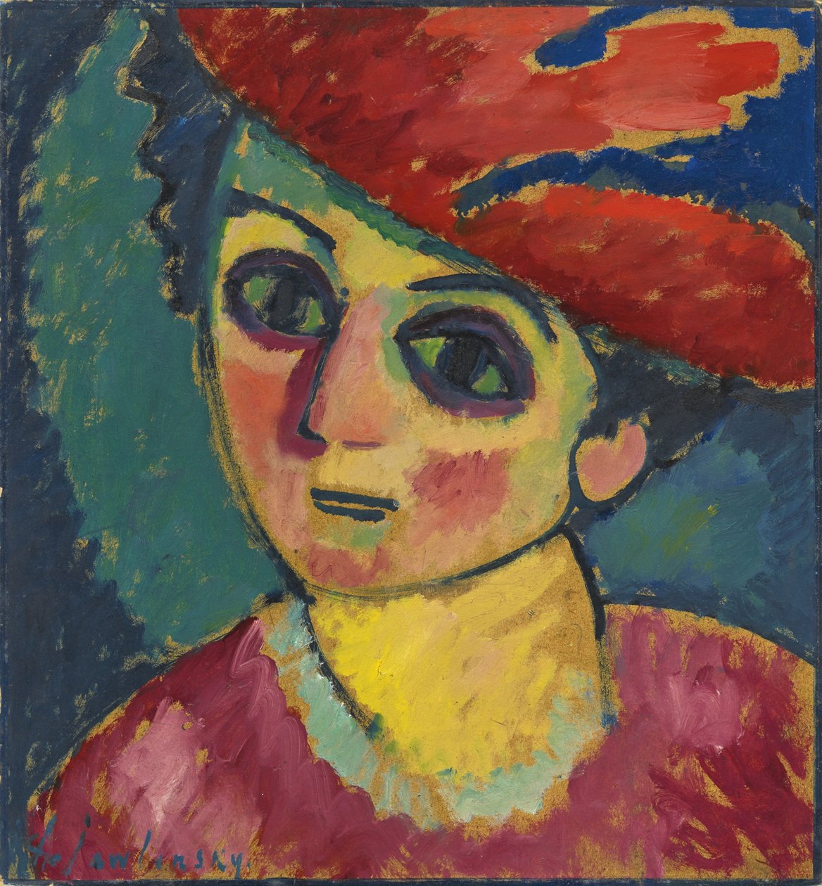 Sombrero Rojo de Alexej von Jawlensky