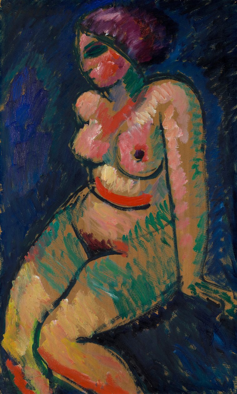 Desnudo femenino sentado de Alexej von Jawlensky