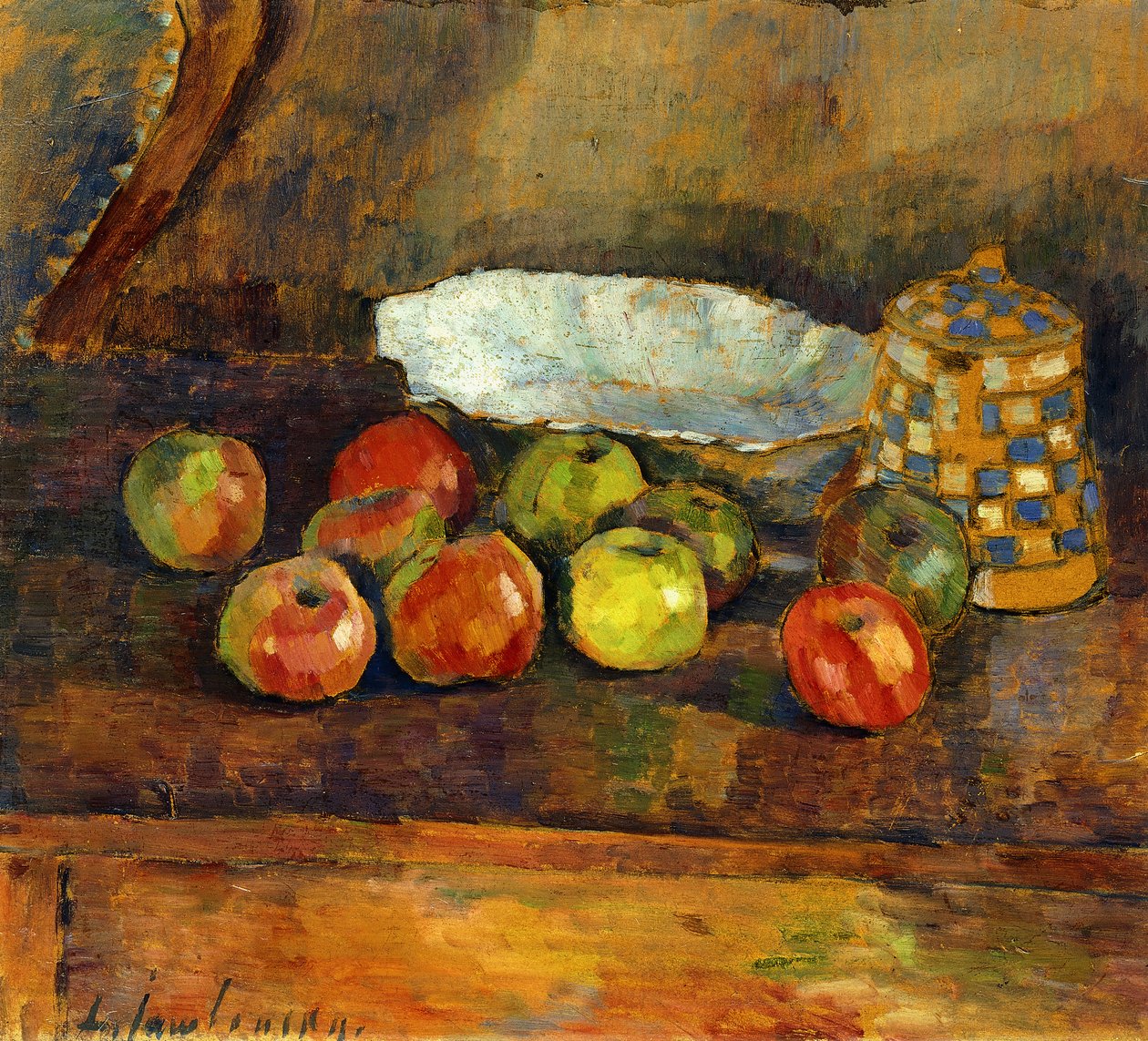 Naturaleza muerta con manzanas de Alexej von Jawlensky