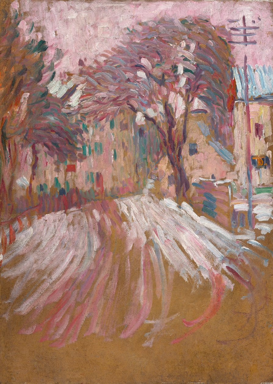 La calle en invierno de Alexej von Jawlensky