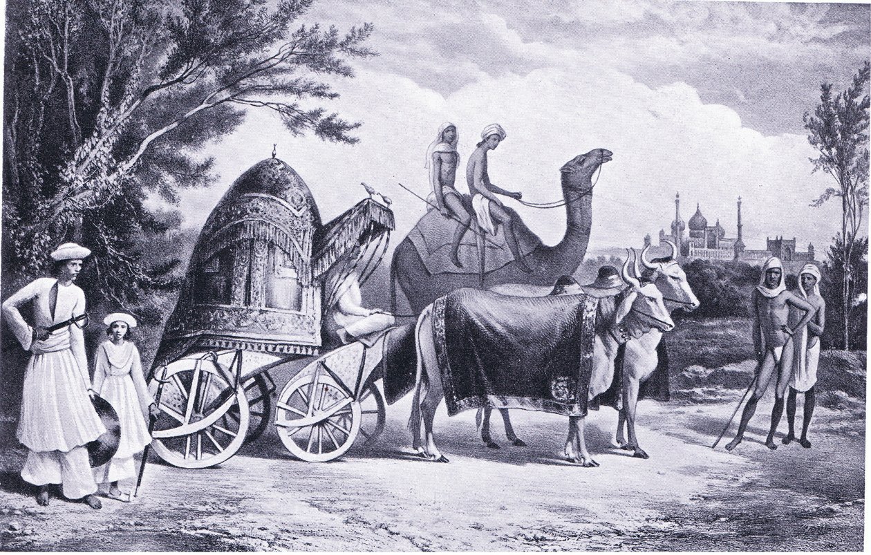 El carruaje del harén del último rey de Delhi 1857 d.C. de Alexis, Prince Soltykoff
